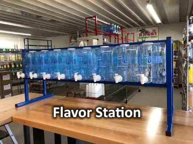Ragg's custom flavor station